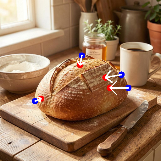 Input example for an object resize edit
