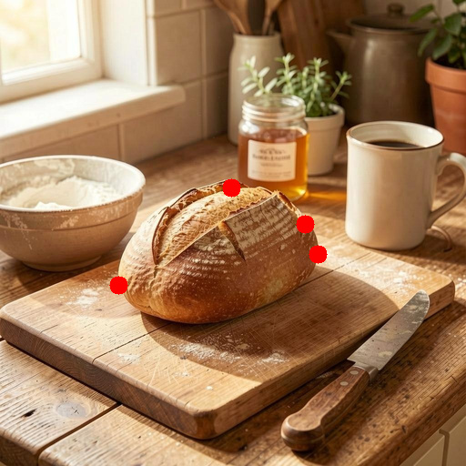 Output example for an object resize edit