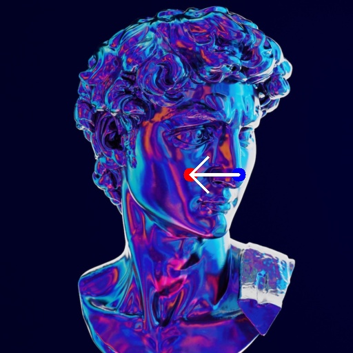 Input image of Michelangelo's David
