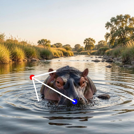 Input image of a hippo