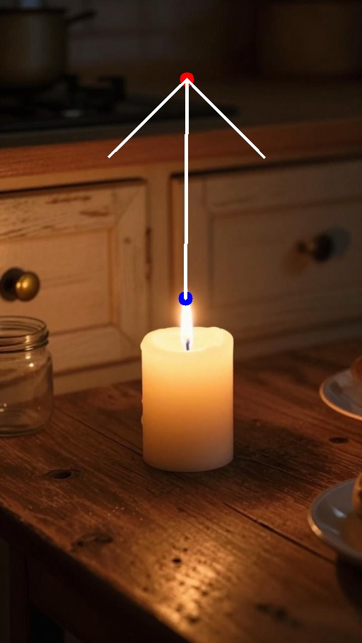 Candle input with drag handles